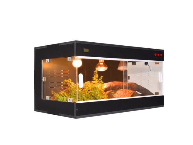 120x60x50 cm Reptile Enclosure, 270 degree view , External thermostat