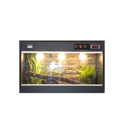 PVC Reptile Enclosure 60 cm x 40 cm x 40 cm with Thermostat