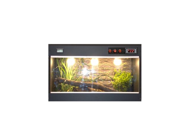PVC Reptile Enclosure 60 cm x 40 cm x 40 cm with Thermostat