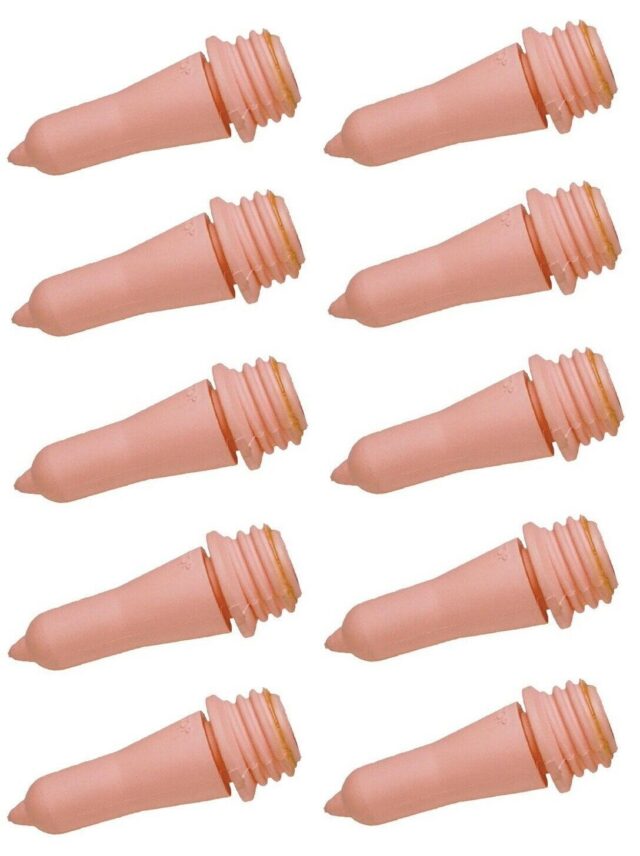10x Peach teats for calf feeders