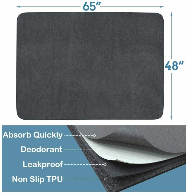 Washable Pee Mat for puppy play pen/ Whelping box/ Medium size 107 cm x 71  cm - Image 5