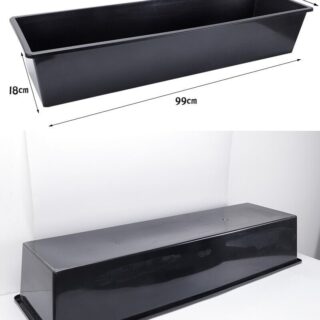 5 Feeder Troughs Flat Bottom