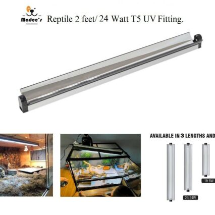 24 WATT/ 2 Feet Reptile T5 UVB Fitting only.