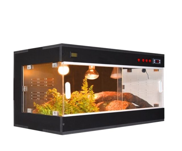 120 L x50 H x 60 W - 270 degree view , built in Thermostat