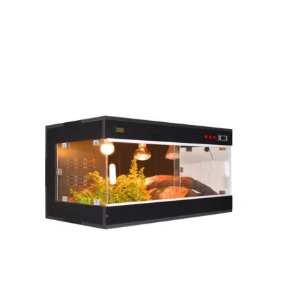 80 L x 40 H x 40 W - 270 degree view , built in Thermostat