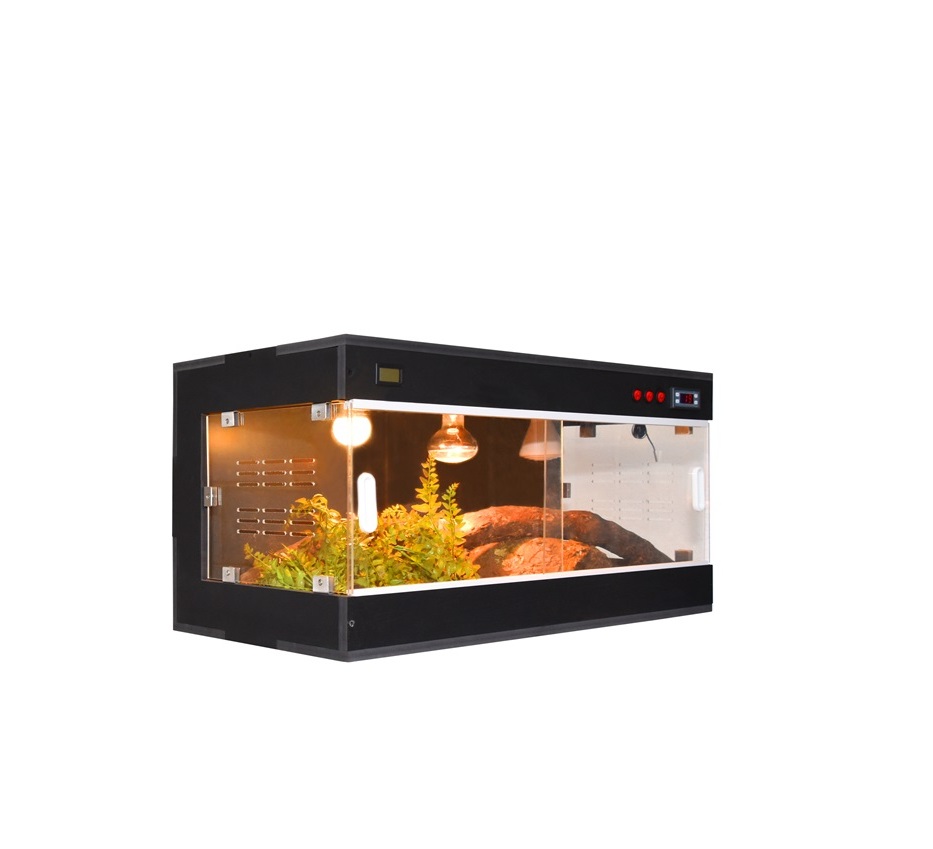 80 L x 40 H x 40 W - 270 degree view , built in Thermostat