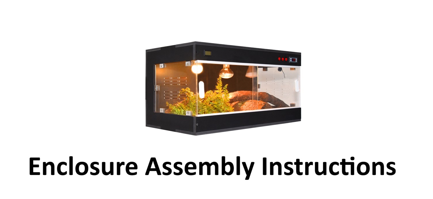 PVC Reptile Enclosure 60 cm x 40 cm x 40 cm with Thermostat - Image 5