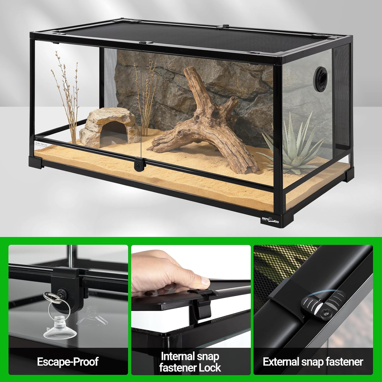 90x45x45 Glass Terrarium , - Image 4
