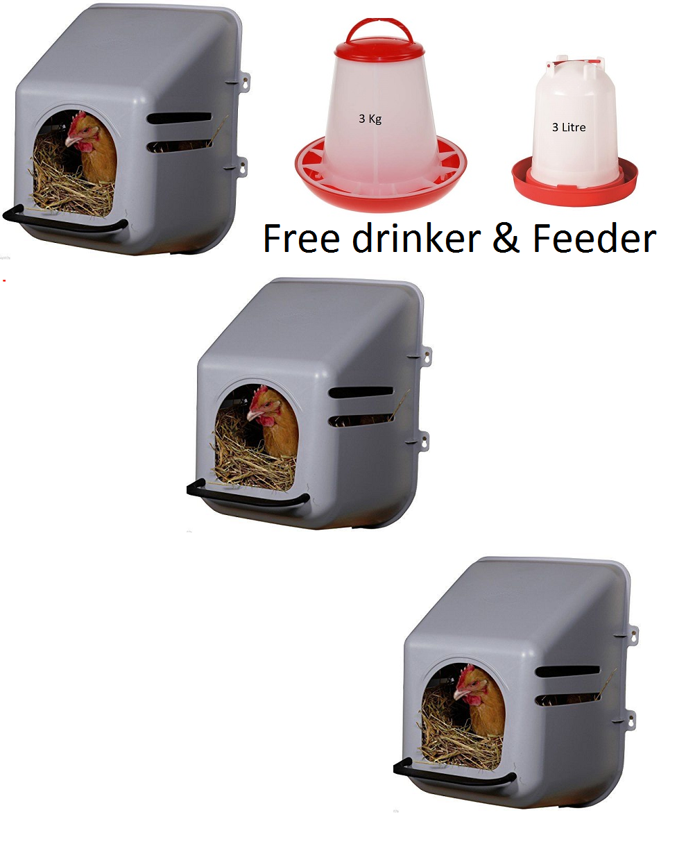 X3 Wall mounted poultry nest
