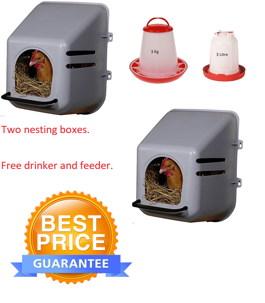 X2 Wall mounted poultry nest